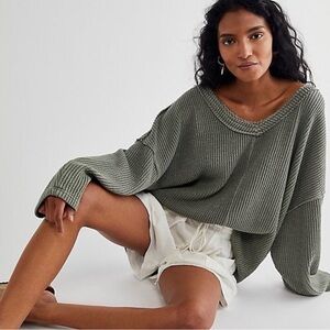 Free People East V Sweater